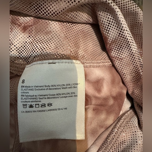 Lululemon Align Pink Brown High-Rise 25” Tie-Dye Pant Leggings Shine* Diamond - Picture 11 of 11